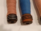 Antique Wooden Bobbins Thread Spools Textile Mill Set Of 4