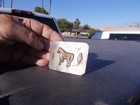 Vintage Distressed Damaged Horse Nickel Silver Western Belt Buckle