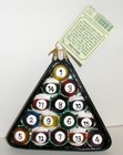 Rack Billiard Pool Balls - Old World Christmas - Glass Ornament New W tag 44069