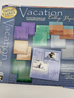 Paper Pizazz Scrapbook Sheets Lot Of 4 Vacation Ephemera Florals Vellum 12 X 12