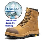 Composite Toe Side Zip Work Boots For Men  7   Lightweight Wide Toe Cap Eh Boot