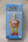 Vintage Metal House Tin Toy Meter Robot Operation Confirmed Yellow W box G65