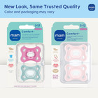 Mam Comfort Baby Pacifiers 3-12 Months Babies  Lightweight One-piece Full Silico
