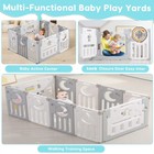 Foldable Toddlers Baby Playpen 10 Panel - Kids Safety Activity Play Yard Center