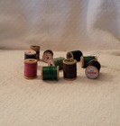 Vintage Set Of J    P  Coats Wooden Spool Threads Different Colors