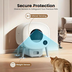 Self Cleaning Litter Box large Capacity Automatic Cat Litter Box Self Cleaning F