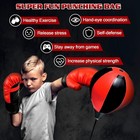 Height Adjustable Punching Bag Set For Kids Ages 3-8  With Boxing Gloves  Ide   