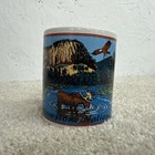 Vintage Yellowstone National Park Bear   Moose Souvenir Ceramic Coffee Cup Mug