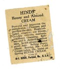 C1900-20 Hinds Cream  Cinderella Poster Stamp Honey Almond Winter Bobsledders