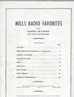 Vtg Sheet Music 1929 Mills Radio Favorites Trumpet Cornet  Piano Accompaniment