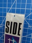 Side Out Volleyball Beach Clothing Tag  Vintage Volleyball 1980s Sticker