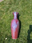 Exceptional Large Antique Chinese Ox Blood Flambe Ceramic Vase 27   As - Is   Ml