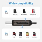 Sd Card Reader Usb C  Dual Slots 3 0 Type C To Micro Grey
