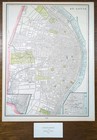 Vintage 1900 St Louis Missouri Map 11 x14    Old Antique Original Lafayette Sq