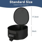 Eastrock 14 x6 5  Snare Drum Bag  Lightweight Padded Tom 1pc 14 6 5   Black