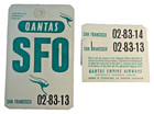 Qantas Sfo San Francisco Airline Bag Tag Luggage Baggage Label Qf Australia Vtg
