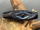 Energy Tibetan Natural Old Agate Dzi Carved Sky Eyes Bead Amulet 46mm V08