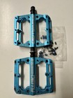 Diety Bike Pedals 9 16 Aluminum Alloy Bicycle Pedals Black Kats  Blue Used