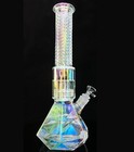 15  Heavy Glass Bong Beaker Colorful Smoking Water Pipe Thick Hookah 14mm Bowl