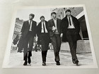 Beatles Vintage  8    X 10    B w 1960   s Walking In Uk Press Photo - Lot Of 4 