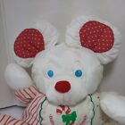 Vtg  1990 Fisher Price Plush Baby   s First Christmas Puffalump With Rattle spots 