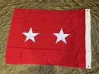 Us Army 2 Star Major General Flag 3x4 Ft Nylon Wool Bunting - Post Vietnam 1976