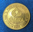 Lot Of 50 Vintage Sahara Casino Metal Free Slot Play Tokens