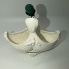 Vintage Pierrot Clown Ceramic Vase Planter Figurine Black And White