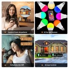 Aubess Tuya Wifi Smart Led Bulb E27 15w Rgbcw  Dimmable Lamp  Smart Life App Con