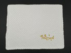 Personalised Minky Baby Blanket Embroidered Newborn Boy Girl Birthday Gift