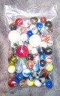 Mixed Lot Of Vintage Glass Marbles From Estate Collection