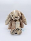 Jellycat Bashful Woodland Bunny Plush 12  Medium Authentic Nwt With Dust Bag