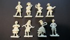 1950   s Van Brode Co Cereal Prize Premiums International Figures  Lot Of 8