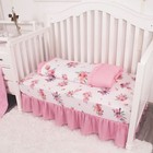 La Premura Baby Crib Bedding Set For Girls  Watercolor Boho Floral  3 Piece S   