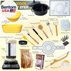 Sourdough Bread Baking Supplies 34 Oz Sourdough Starter Kit With Pot  2 Silicone