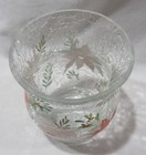 Yankee Candle Crackle Votive Tea Light Holder Vtl h Hurricane Poinsettia Floral