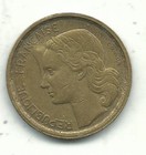 Very Nicely Detailed High Grade Au 1950 France 10 Francs Coin-mar016