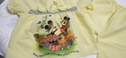 Vintage Toddler Mickey  Minnie  friends Yellow 2 Piece Spring summer Pajama Set
