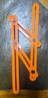 Adjustable Multi Angle Measuring Ruler Template Tool Tile Flooring Layout Orange