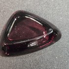 Vintage Amethyst Purple Glass Triangular Ashtray