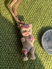 Vintage Made In Japan Celluloid Cat Charm Miniature Kitten Plastic 1950s