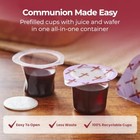 Prefilled Communion Cups And Wafer Set With Concord Grape Juice  Disposable