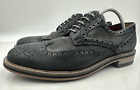 Modern Vintage Oxford Shoes Mens 11 5 Alwyn Black Leather Canvas Derby Casual