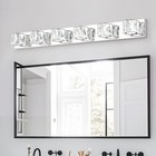 41  6 Lights Crystal Led Vanity Light Bathroom Mirror Modern Wall Lamp Fixture