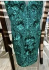 Jovani Green Embellished Formal Dress Size 0 Polyester Spandex Designer Gown