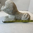 Sandra Brue Bichon Frise Sandcast Ceramic Figurine Hand Painted 8  Made In 1988