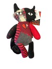 Emily The Strange Sabbath Goth Rag Doll Kitty Cat Plush Gothic Patchwork Toy Nwt