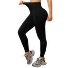 Anti Cellulite Compression Leggings Leg Shaper High Waist Black Pants Shapewear