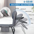 Snozeflex Camping Cot For Adults     6 Position Adjustable with Pillow-quick Deals