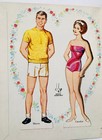 Whitman  happy Bride  1967 Original Vintage Paper Dolls - Uncut